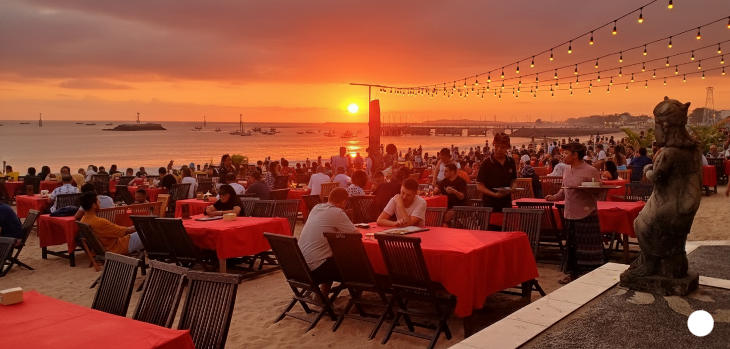 Jam Buka Restoran Pinggir Pantai di Jimbaran